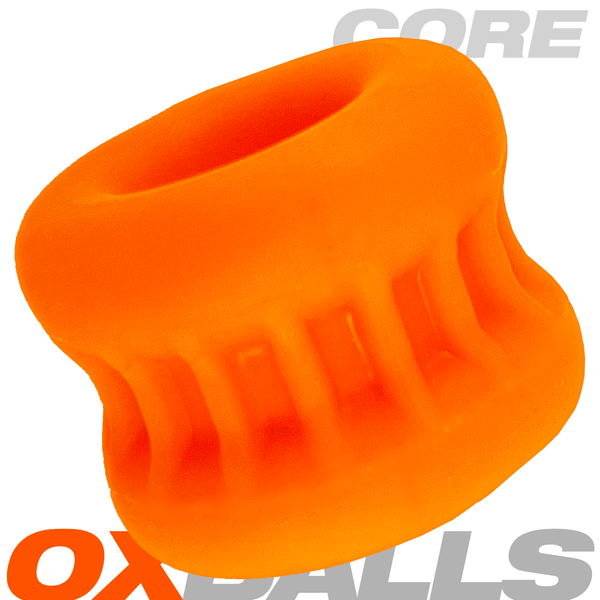 OXBALLS CORE Orange Ice Ribbed Ball Stretcher