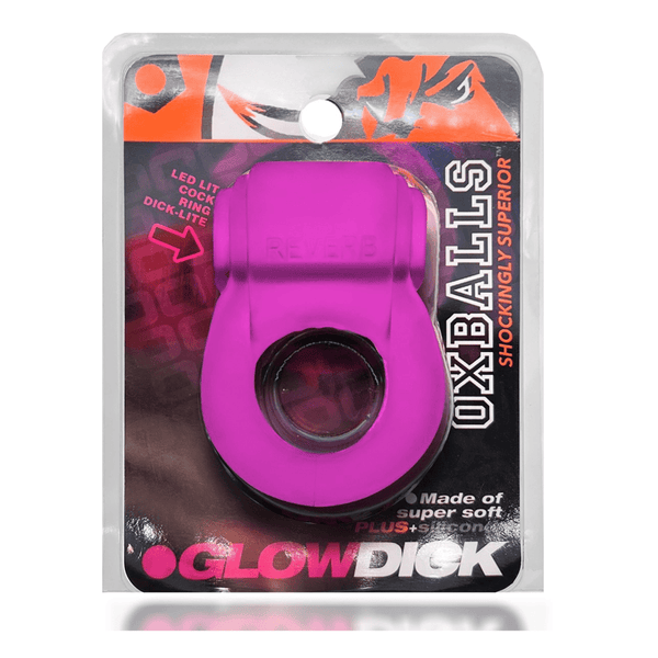 OXBALLS GLOWDICK Pink Ice LED Cock Ring