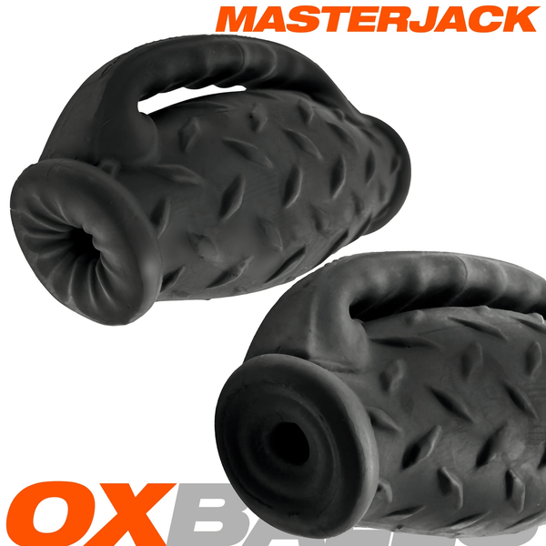 OXBALLS MASTERJACK Black Ice Dual-Entry Male Stroker