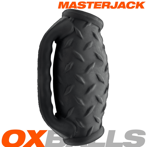 OXBALLS MASTERJACK Black Ice Dual-Entry Male Stroker
