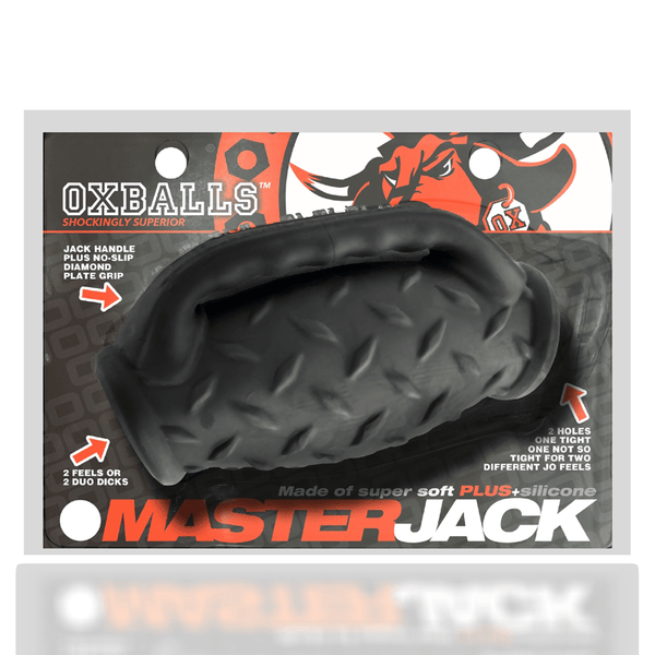 OXBALLS MASTERJACK Black Ice Dual-Entry Male Stroker