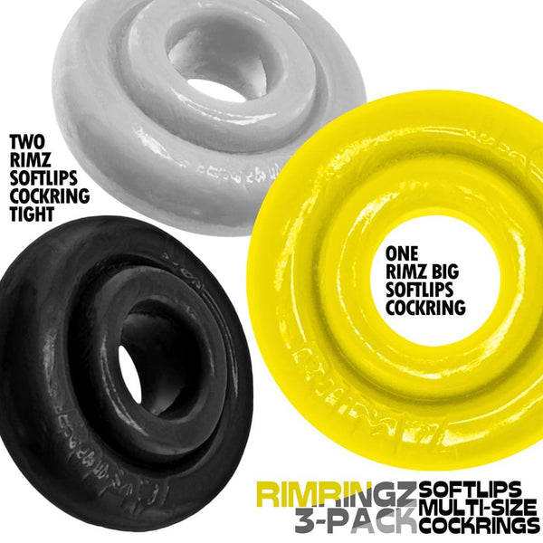 OXBALLS RIMRINGZ Shockwave 3-Pack Cock Rings