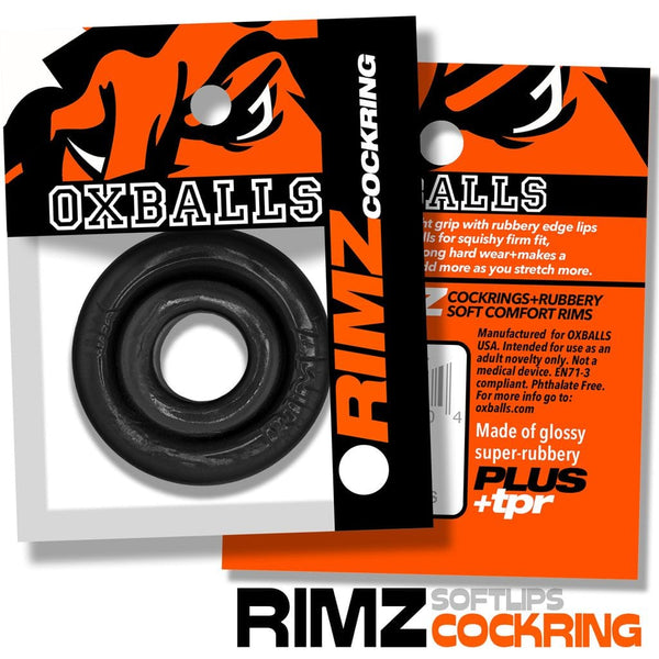 OXBALLS RIMZ Black Cock Ring