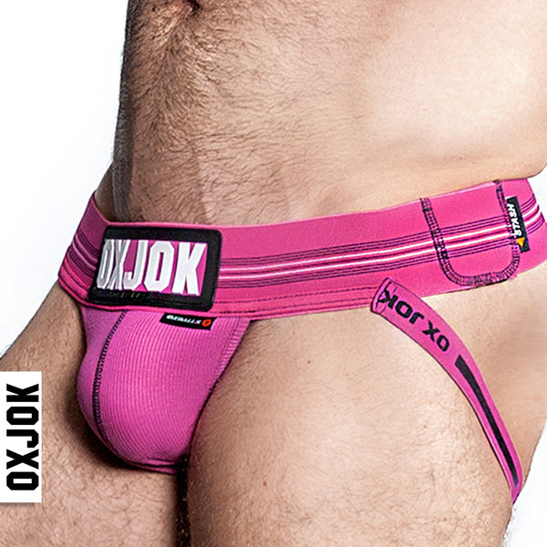 OXBALLS SLINGJOCK Pink Sky X-Large Upthrust Slider-Strap Jock