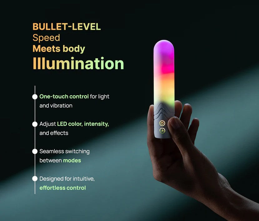 Paradise Illumination The Bullet – App-Controlled LED Bullet Vibrator