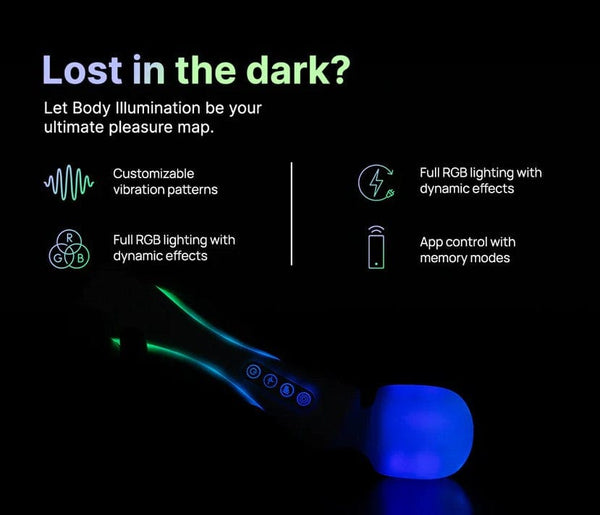 Paradise Illumination The Wand – App-Controlled LED Wand Massager
