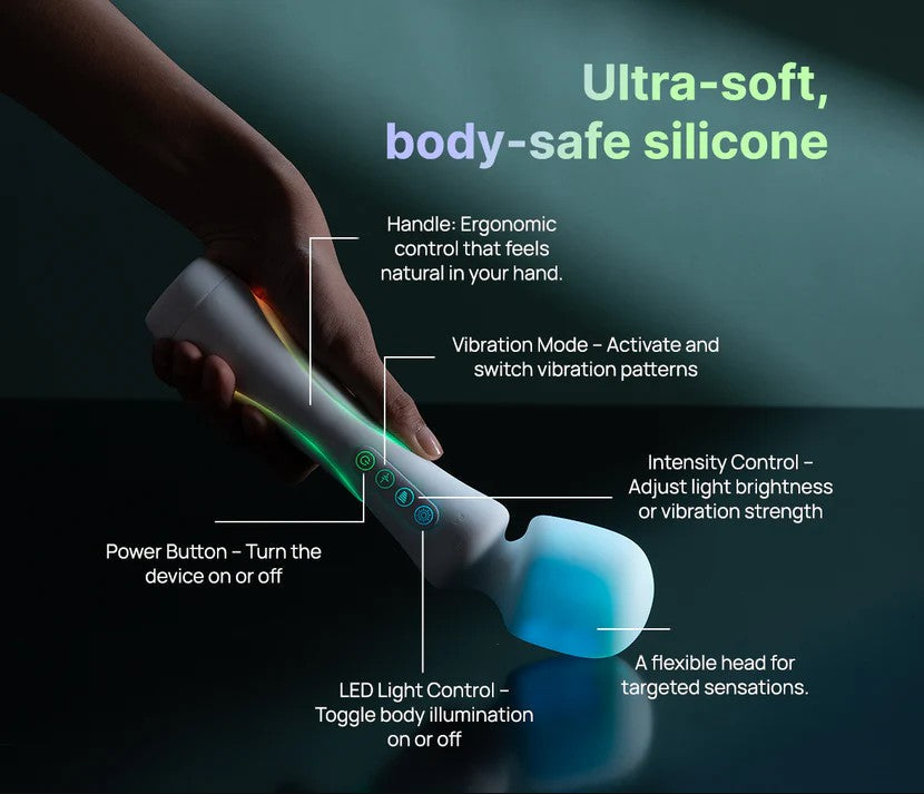 Paradise Illumination The Wand – App-Controlled LED Wand Massager