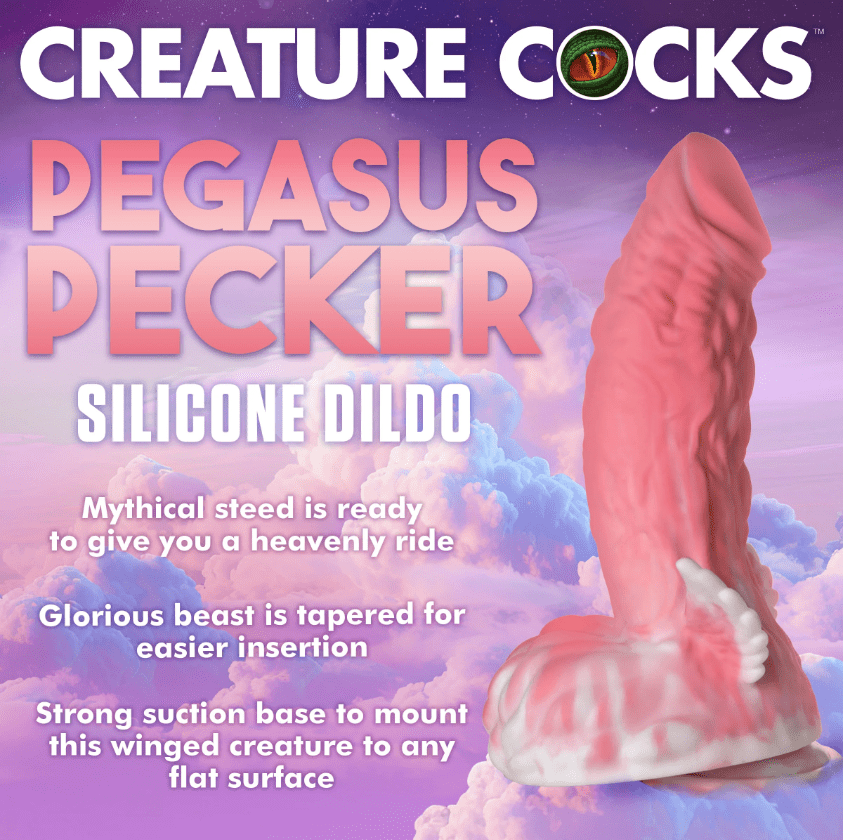 Pegasus Pecker Winged Silicone Dildo
