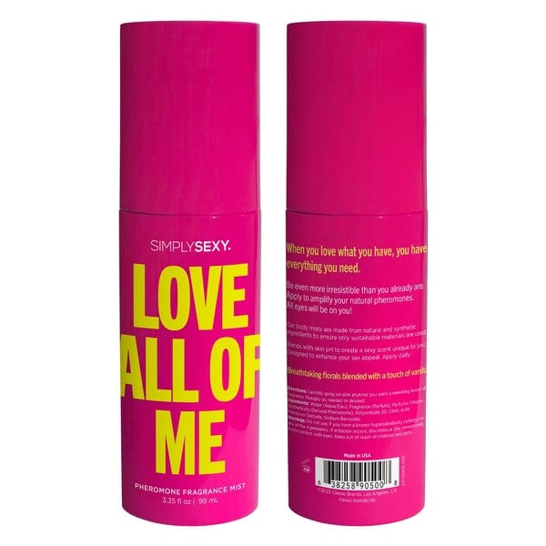 PHEROMONE BODY MIST - LOVE ALL OF ME - 3.35 floz | 99mL