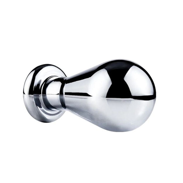 Pink Elephant Small SS Bulb Butt Plug with Onyx Gem
