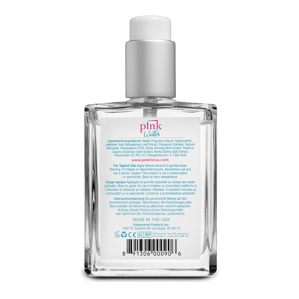 Pink Water 4oz Glass Bottle *