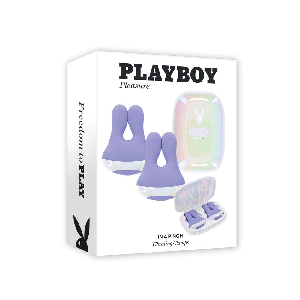 Playboy In A Pinch Vibrating Nipple Clamps