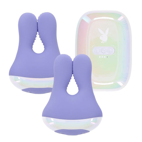 Playboy In A Pinch Vibrating Nipple Clamps