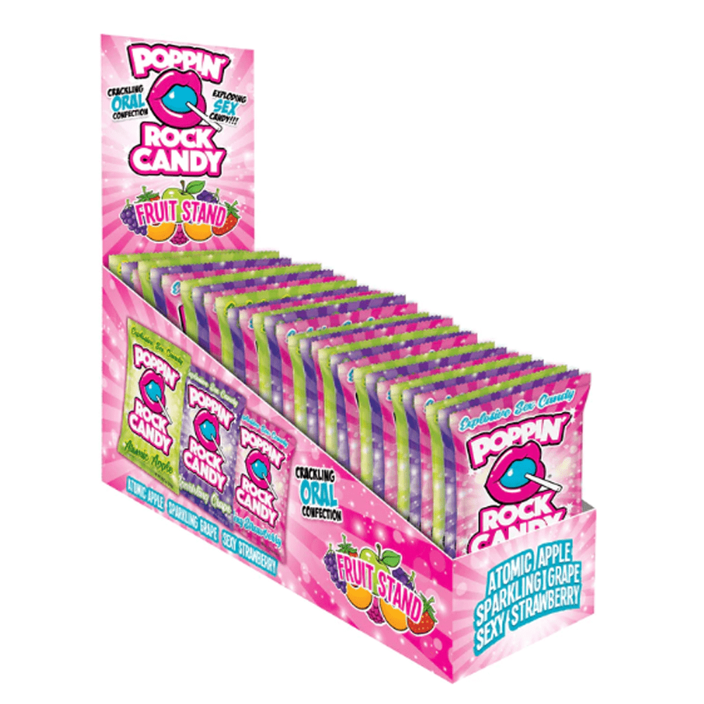 Popping Rock Display 36pk - Fruit Stand for Oral Sex