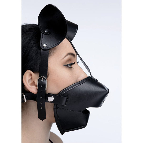 Pup Puppy Play Hood and Breathable Ball Gag