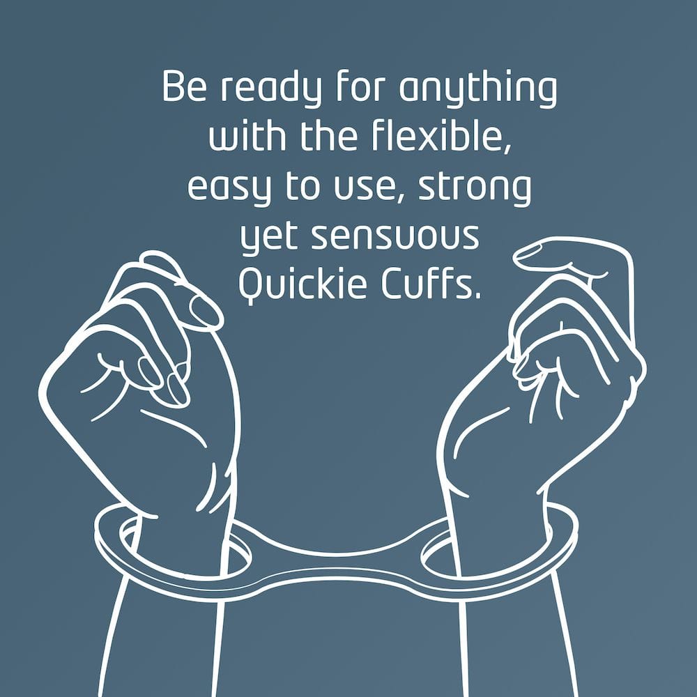 Quickie Cuffs - Medium - Black