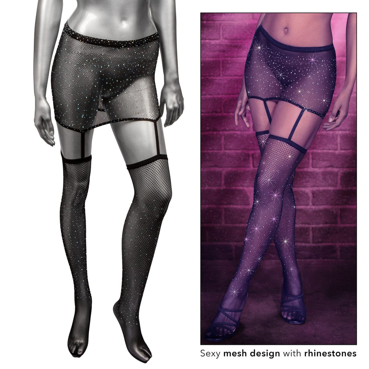Radiance™1pc Garter Skirt w Thigh Highs*