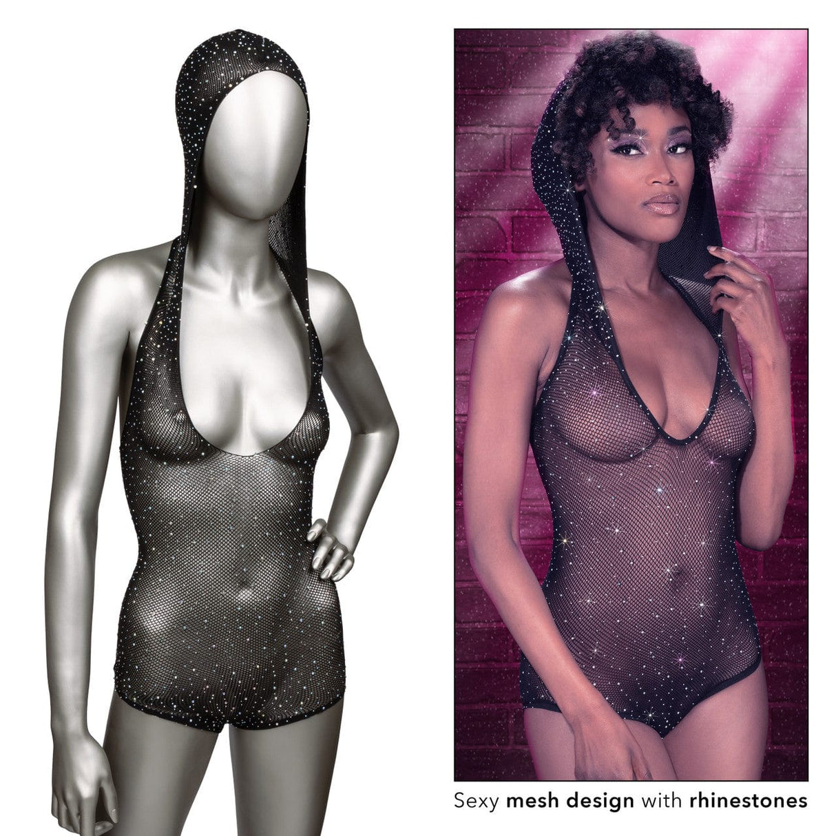 Radiance™ Hooded Deep-V Bodysuit *