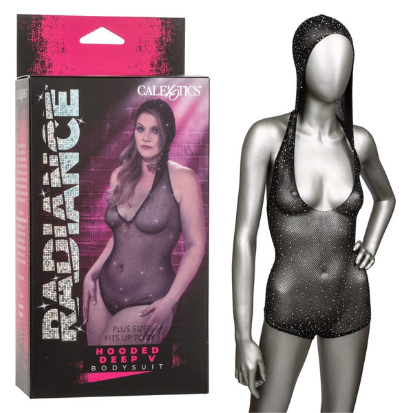 Radiance™ Hooded Deep-V Bodysuit - Plus*