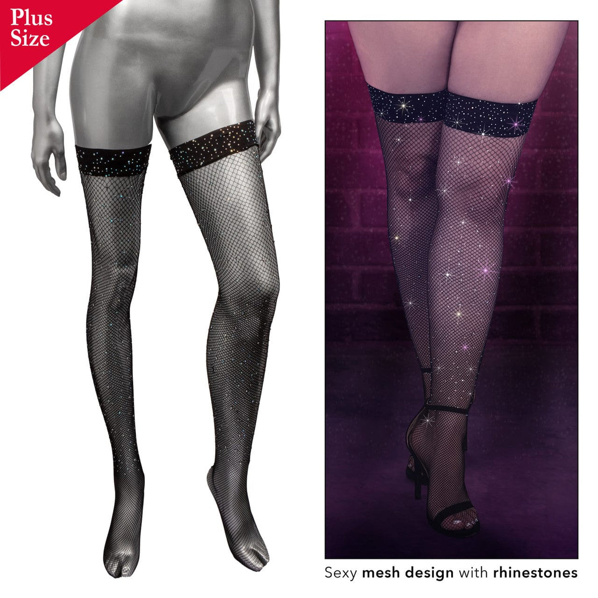 Radiance™ Thigh High Stockings - Plus *