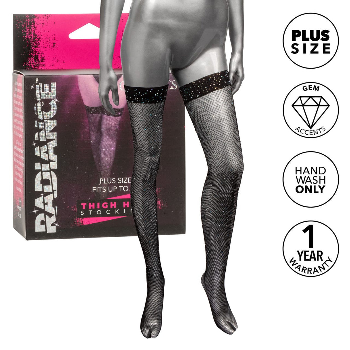 Radiance™ Thigh High Stockings - Plus *