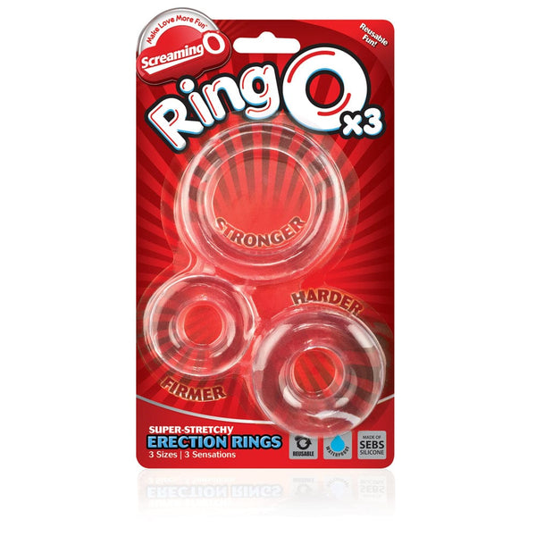 Ring O x3 - Clear