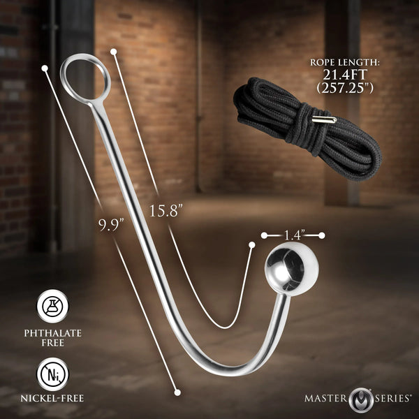 Roped Anal Hook with Rope