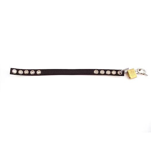 Rouge Leather Padlockable Cock Strap
