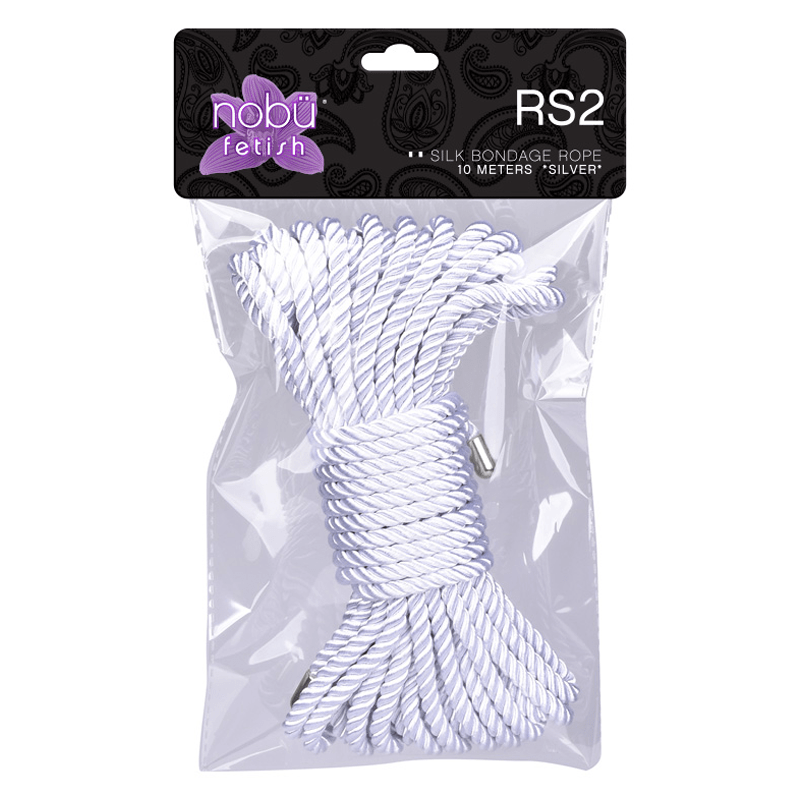 RS2 Silk Bondage Rope - Silver