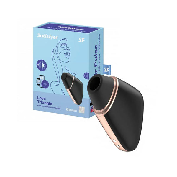 Satisfyer Love Triangle Black App-Controlled Clitoral Stimulator