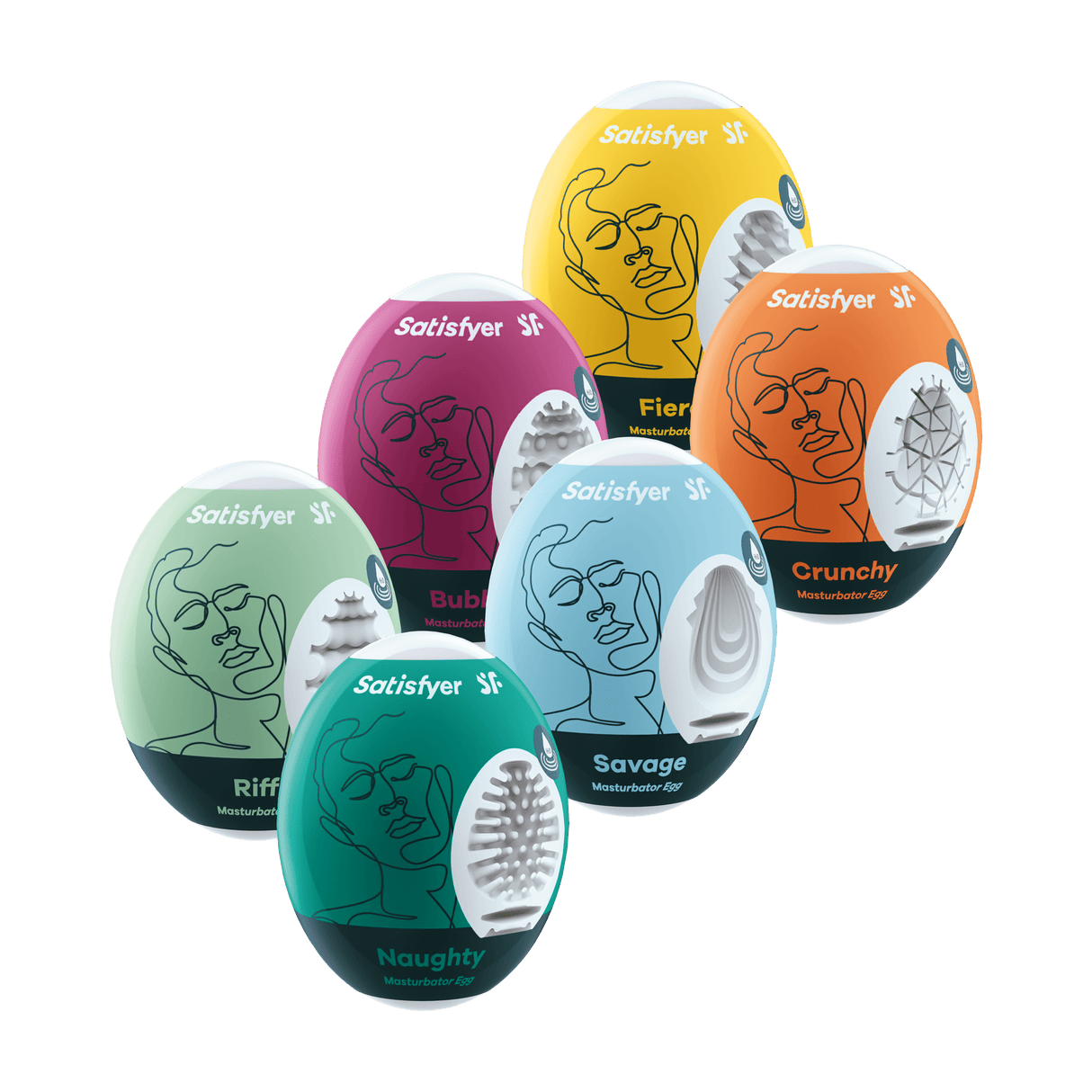 Satisfyer Masturbator Egg - Assorted Set - 6/Pack