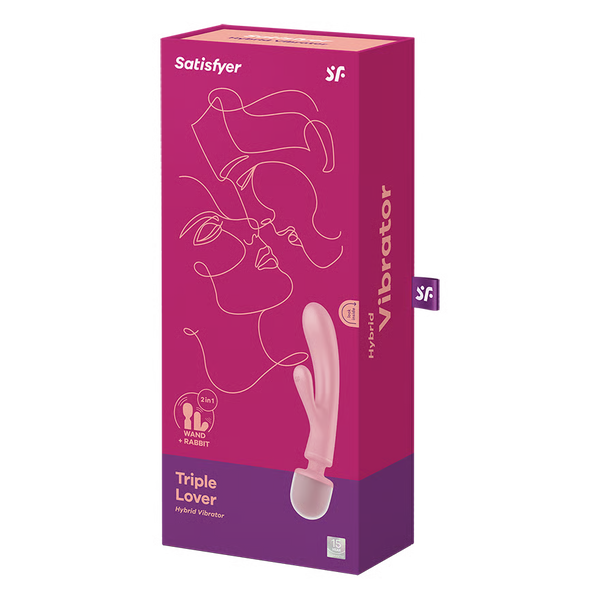 Satisfyer Triple Lover 2-in-1 Rabbit Vibrator and Wand Massager