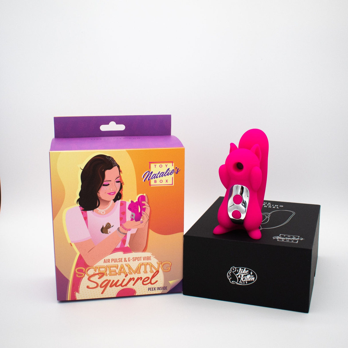 Screaming Squirrel Air Pulse G-Spot or P-Spot & Clitoral Stimulation