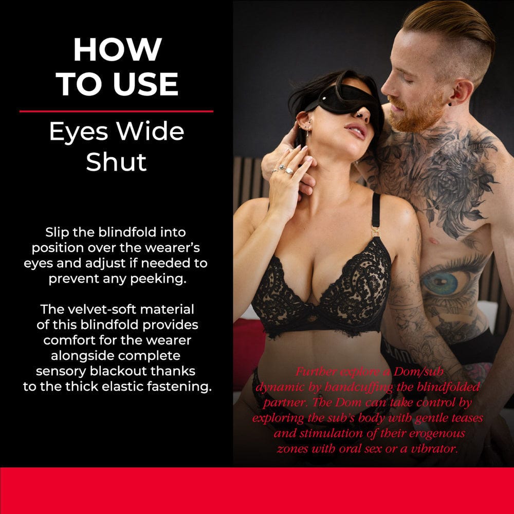 SEI MIO Eyes Wide Shut Velvet Blindfold