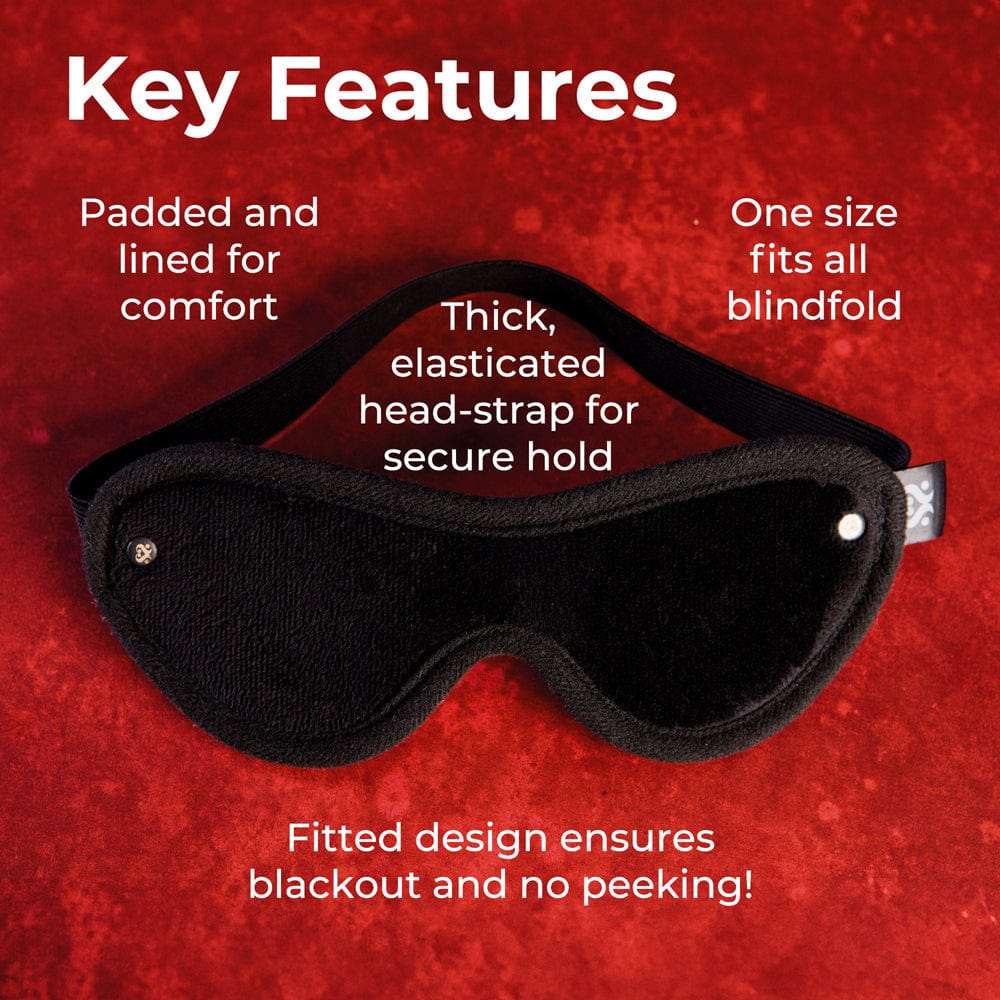 SEI MIO Eyes Wide Shut Velvet Blindfold