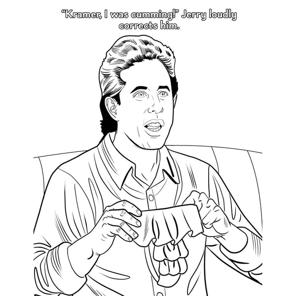 Sexfeld Porn Parody Colouring Book