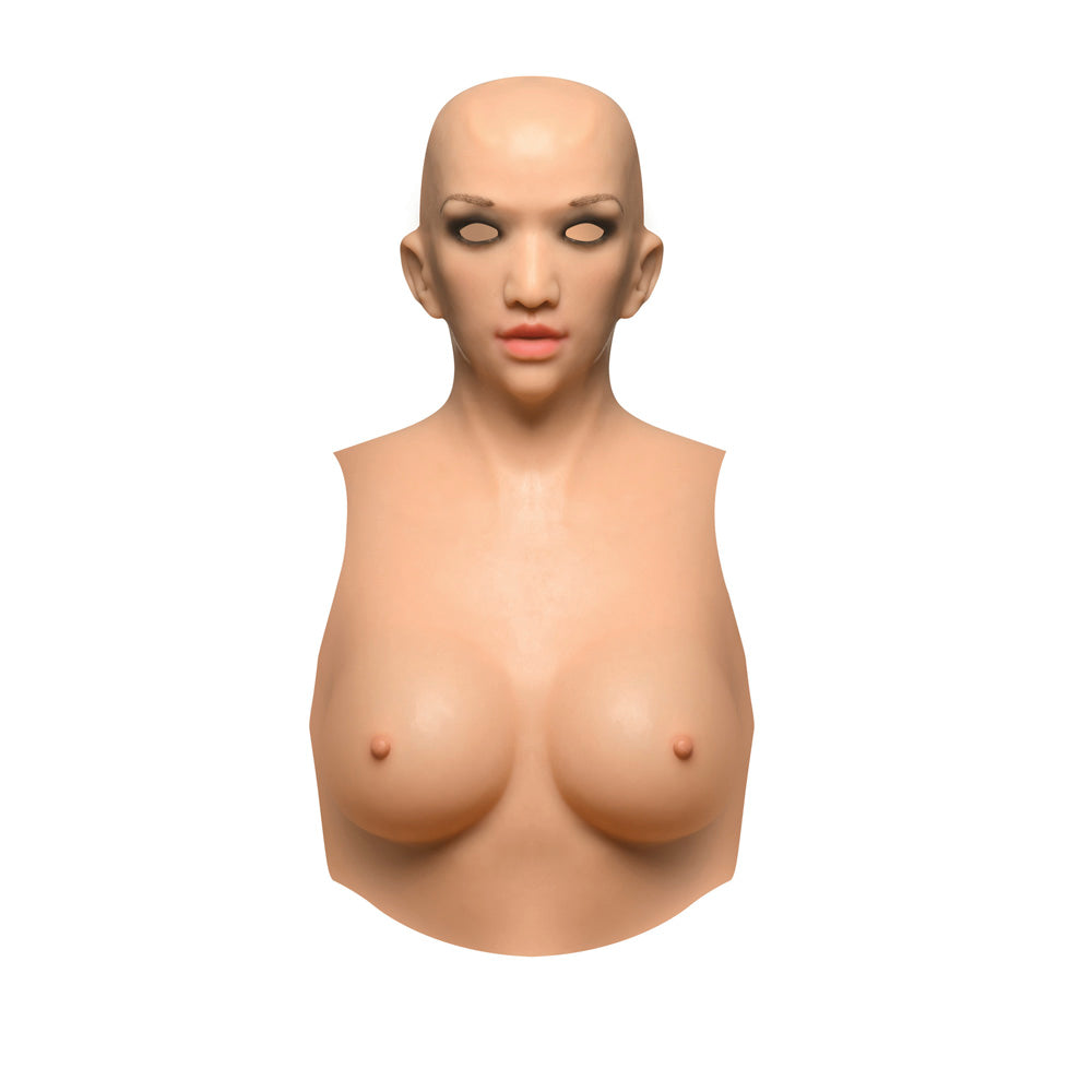 Sexy Skin Suit Silicone Head, Face & C Cup Breasts