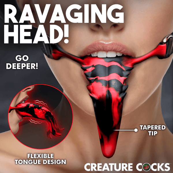 Silicone Barbed Tongue - Red