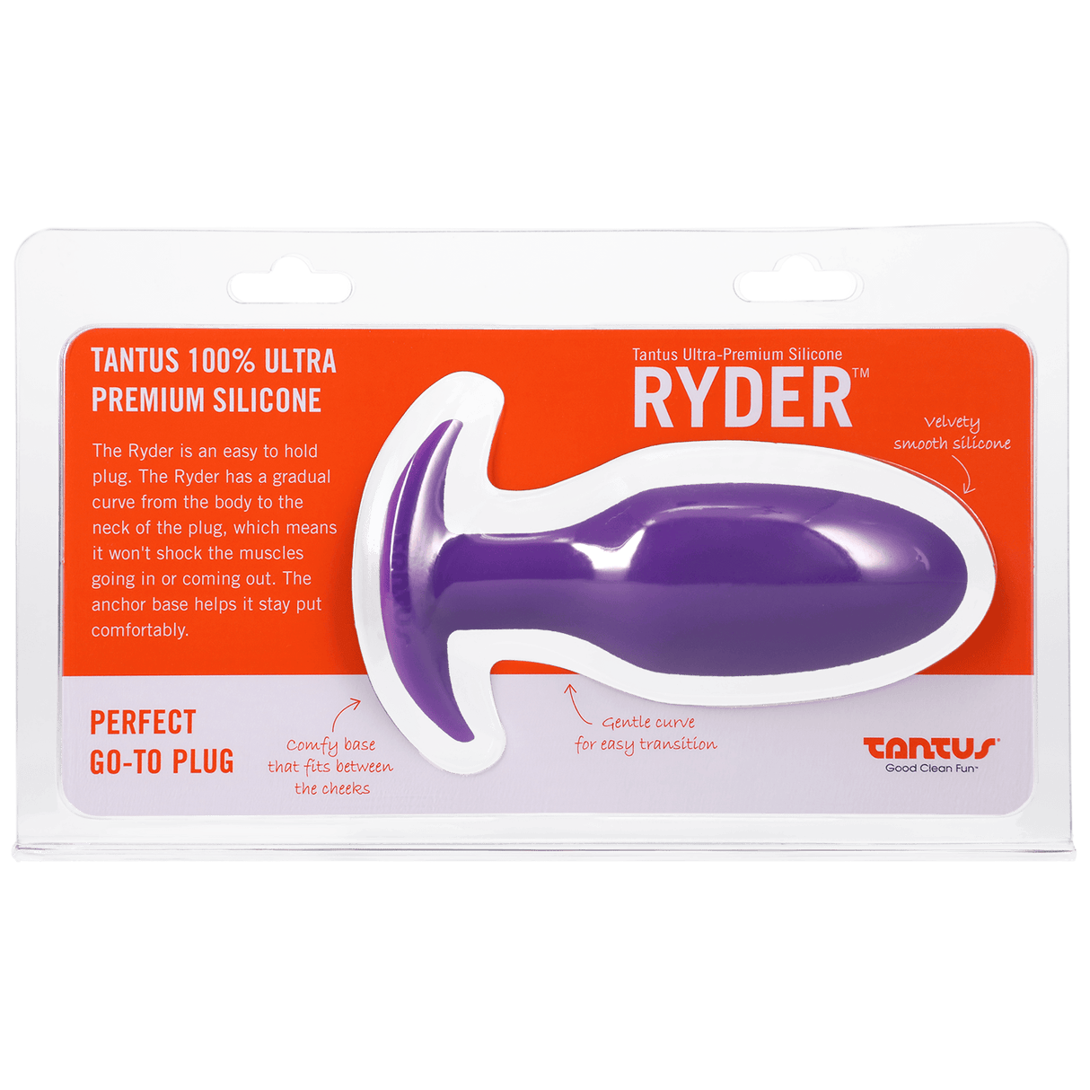 Silicone Ryder Butt Plug - Lilac