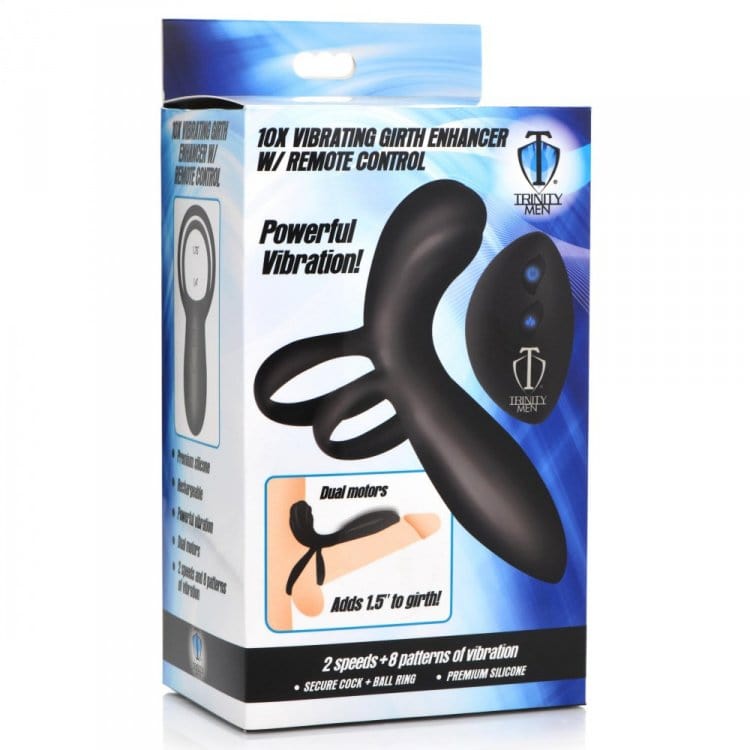 Silicone Vibrating Girth Enhancer w/ R/C