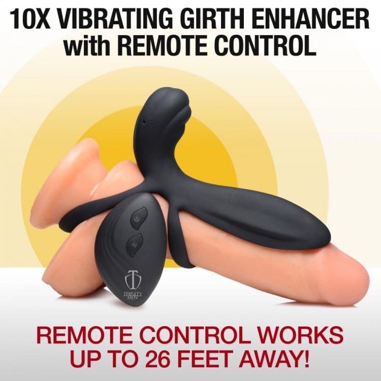 Silicone Vibrating Girth Enhancer w/ R/C