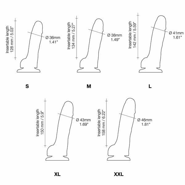 SLIDING SKIN REALISTIC DILDO VANILLA L