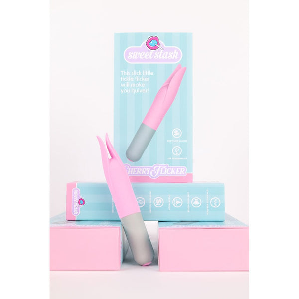 Sweet Stash - Cherry Flicker - Clit & Nip Vibe