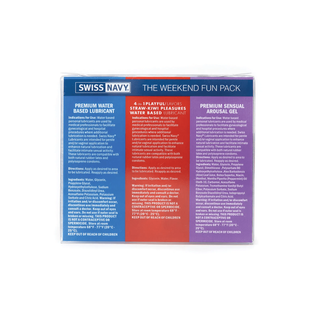 Swiss Navy Weekend Fun Pack 3x1oz