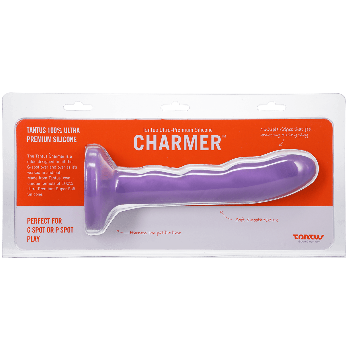 Tantus Silicone Charmer Curved G-Spot Dildo Lavender