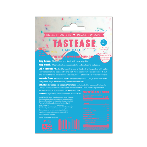 Tastease: Edible Pasties/Pecker Wrap- Cake Batter