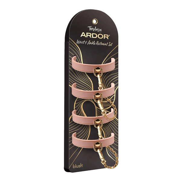 Temptasia Ardor - Silicone Wrist & Ankle Restraints - Pink