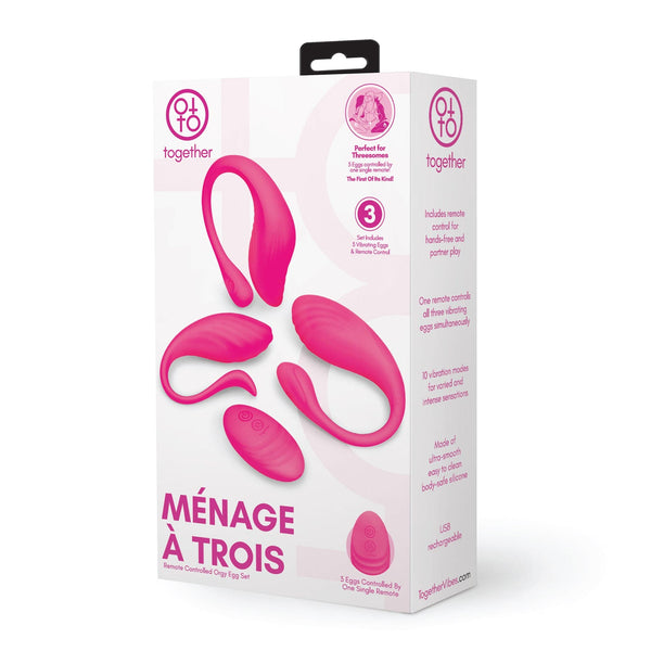 Together Ménage À Trois Remote Control Egg Set