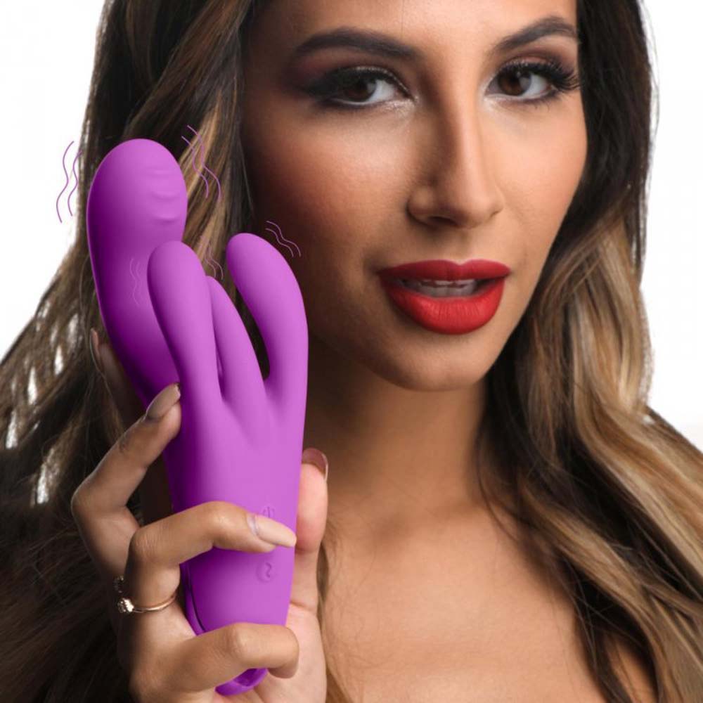 Triple Rabbit Vibrator - Purple *