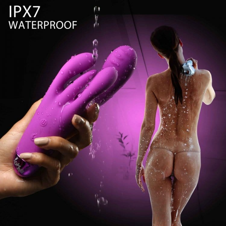 Triple Rabbit Vibrator - Purple *